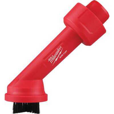 Milwaukee AIR-TIP 1-1/4 In. - 2-1/2 In. Red Plastic Cross Bristle Vacuum Brush